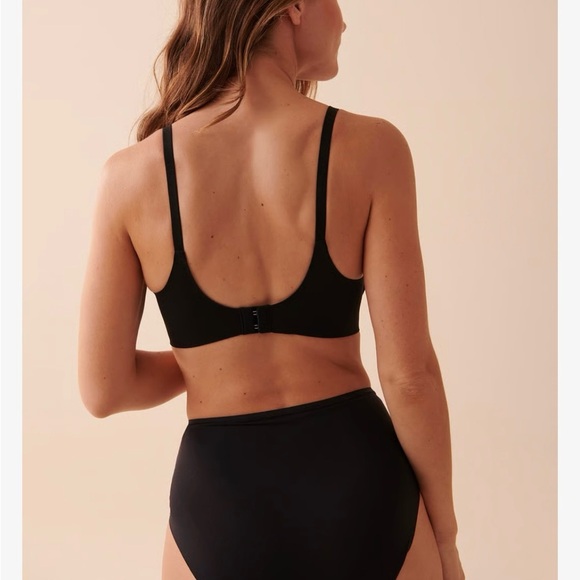 La Vie En Rose Sleekback Push-up Wireless Black Bra 34D - Picture 6 of 8